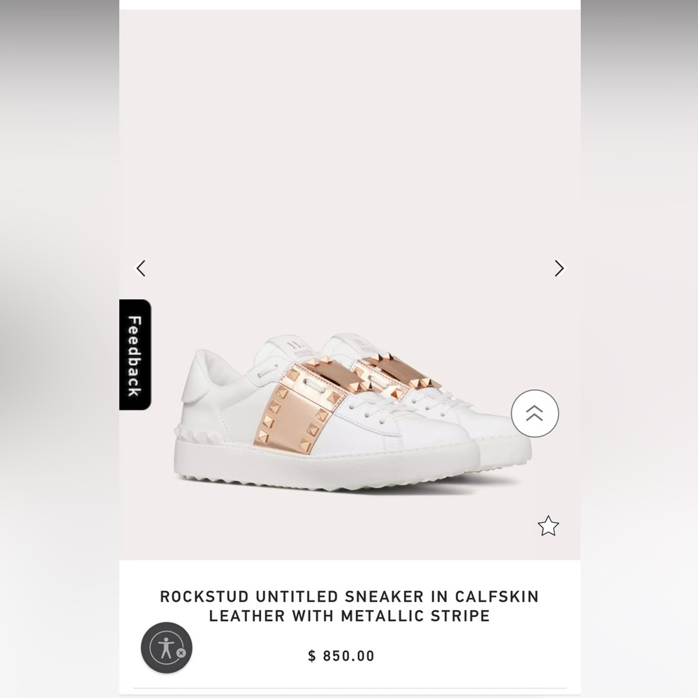 Valentino sneakers size 7 women